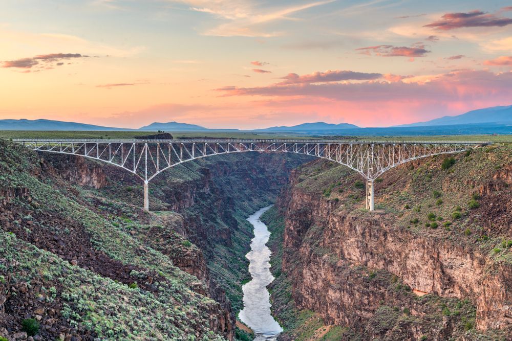 Aerial view of Rio Grande Bridge
