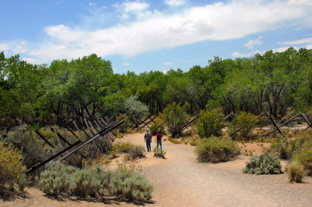 Visitors exploring the Rio Grande Nature Center State Park