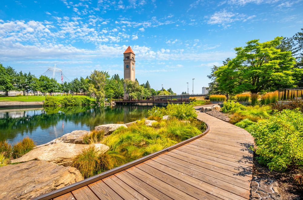 Pathway along the Riverfront Park