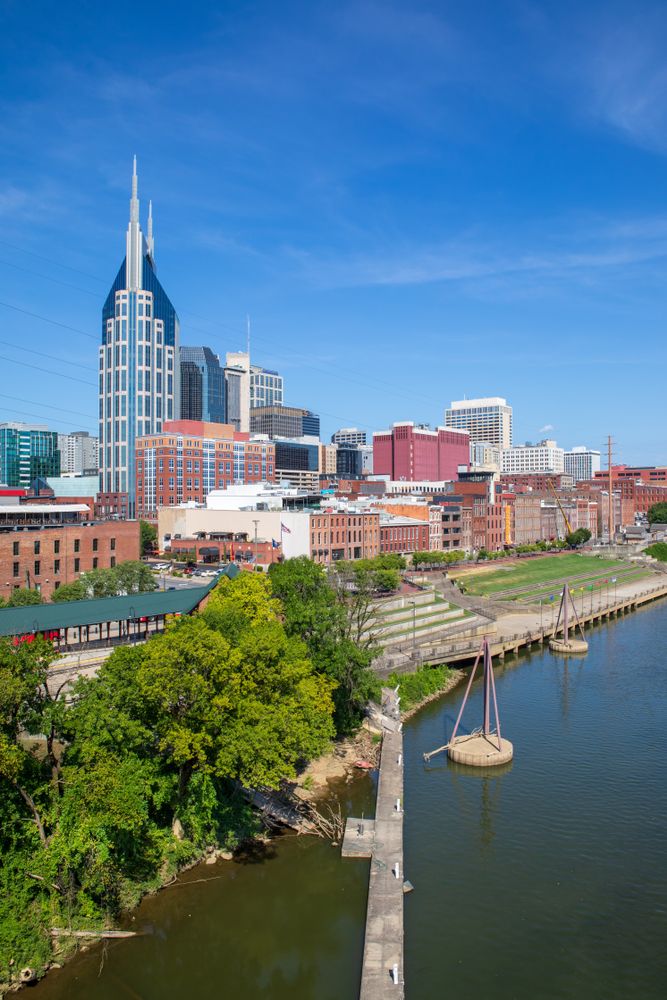 Top view of the Riverfront Park