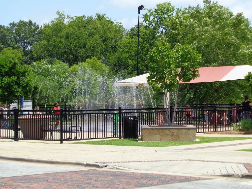 Water fountain at Riverfront Park