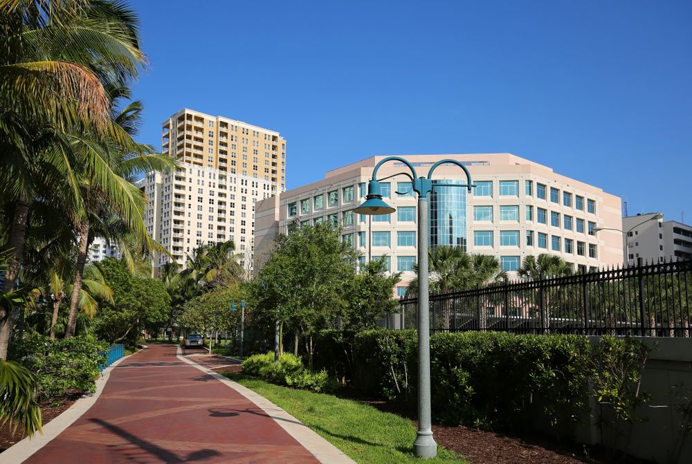 View of Riverwalk Arts and Entertainment District