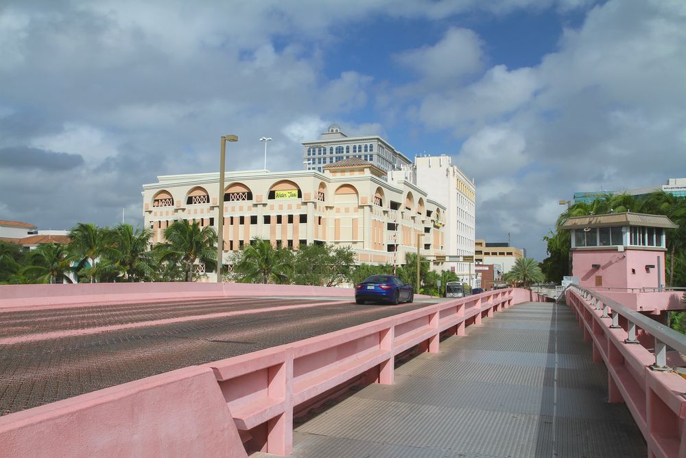Bridge leading to Arts and Entertainment District