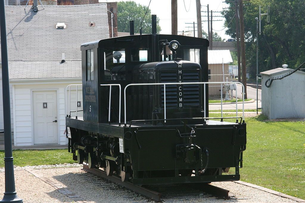 Whitecomb locomotive at Rochelle Railroad Park