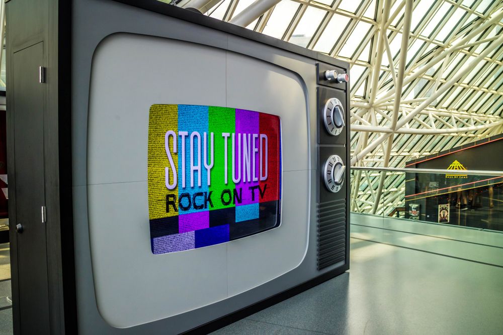 Exhibit at the Rock & Roll Hall of Fame in Cleveland
