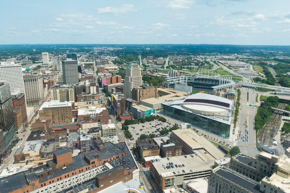 Bird's eye view of Rocket Mortgage FieldHouse