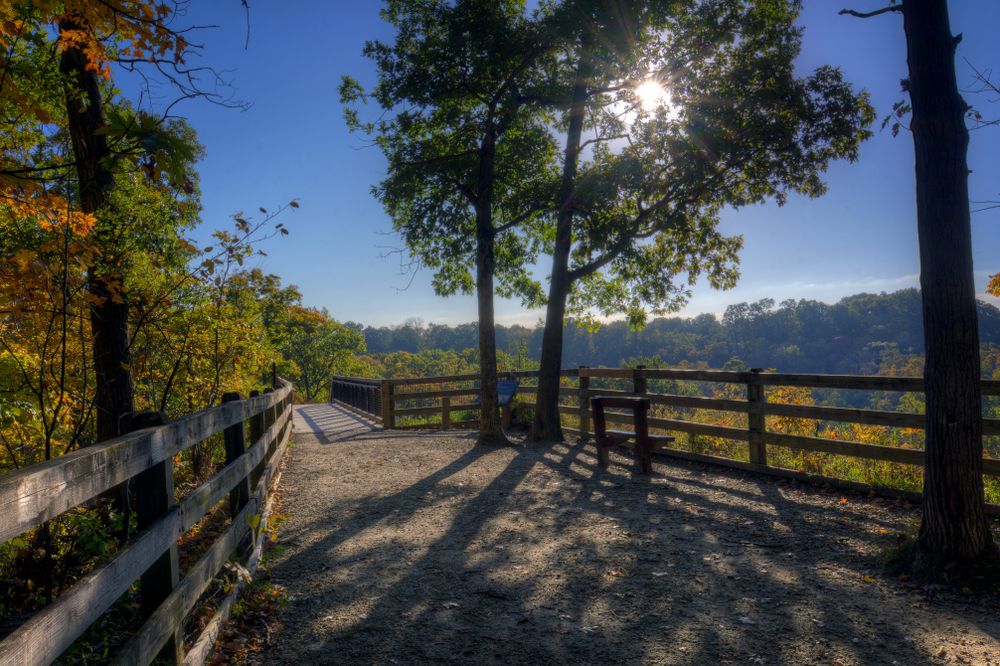 View of the Rocky River Reservation in North Olmsted