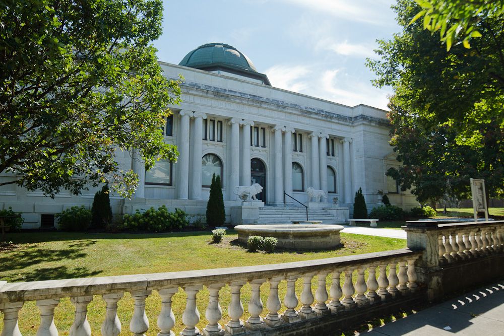 Exterior of Roswell P. Flower Memorial Library
