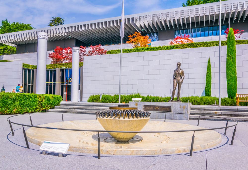 Exterior of the Olympic museum in Lausanne