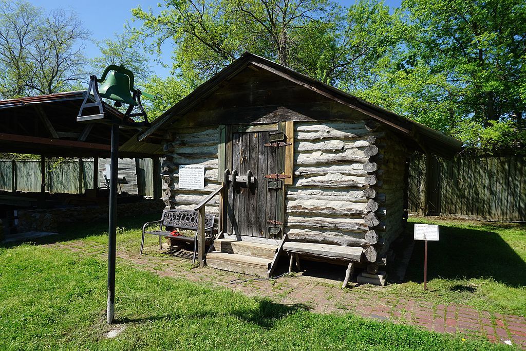Earhart log school at Hopkins County Museum and Heritage Park