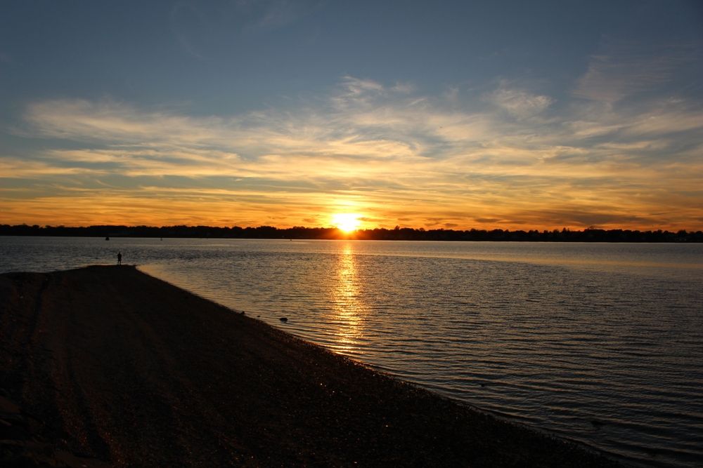 Vibrant sunset at the Sabin Point Park