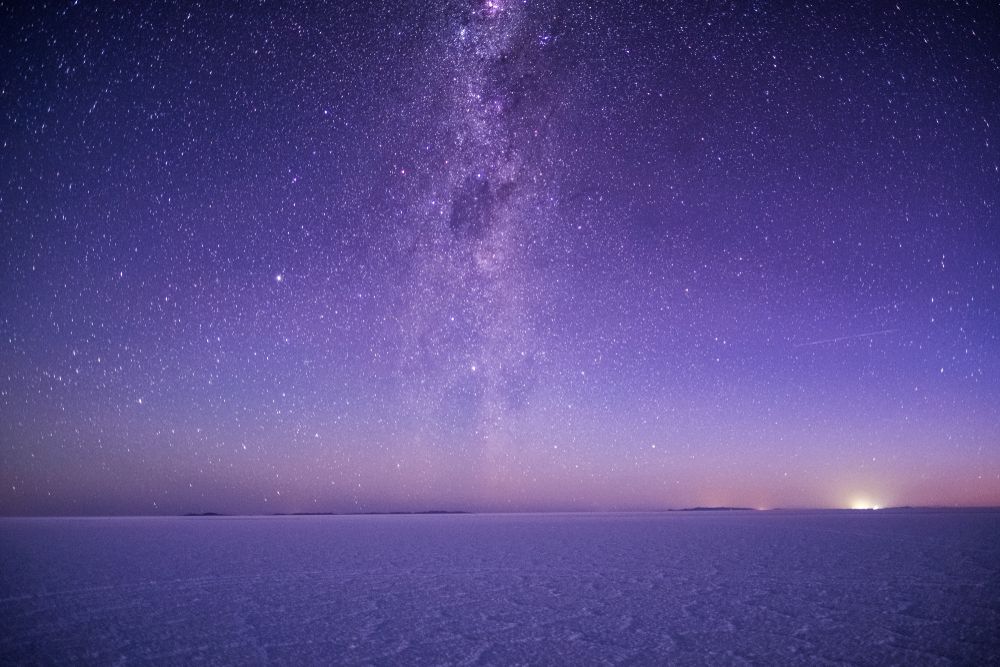 Salar De Uyuni at night