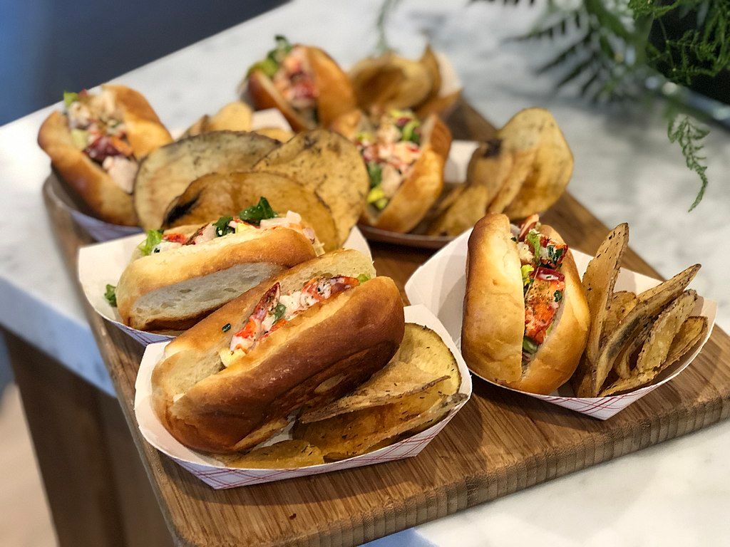 Lobster roll at Sam's Anchor Cafe