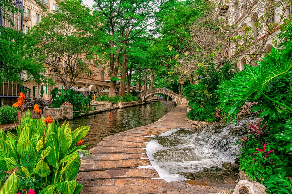 Scenic view of the San Antonio River Walk