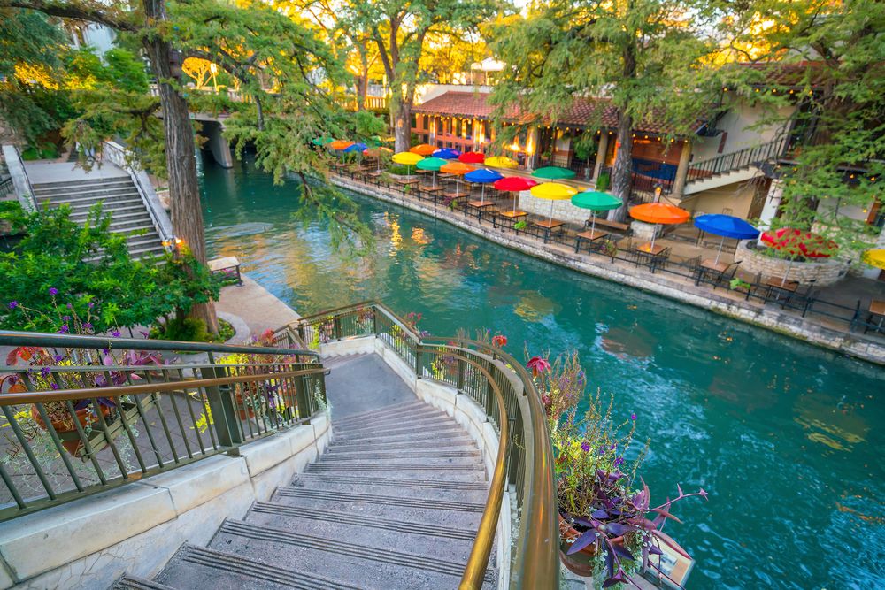 Stunning view of the San Antonio River Walk