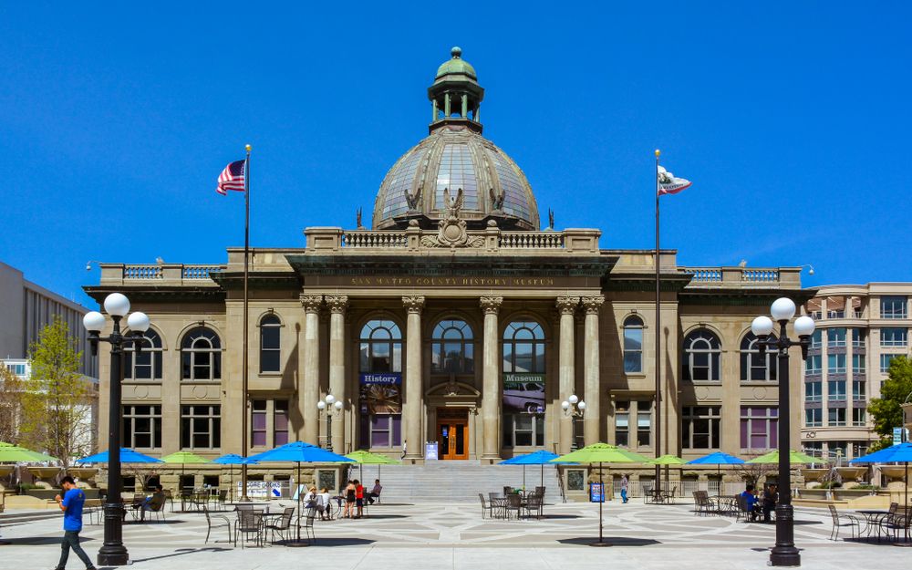 Facade of the San Mateo County History Museum