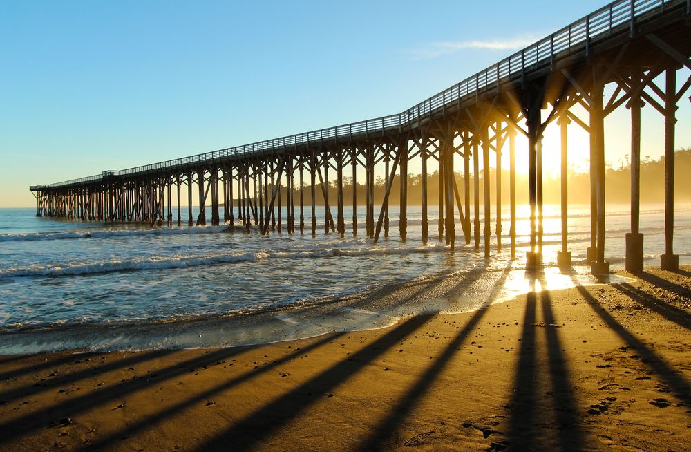 Sunset view from San Simeon Pier