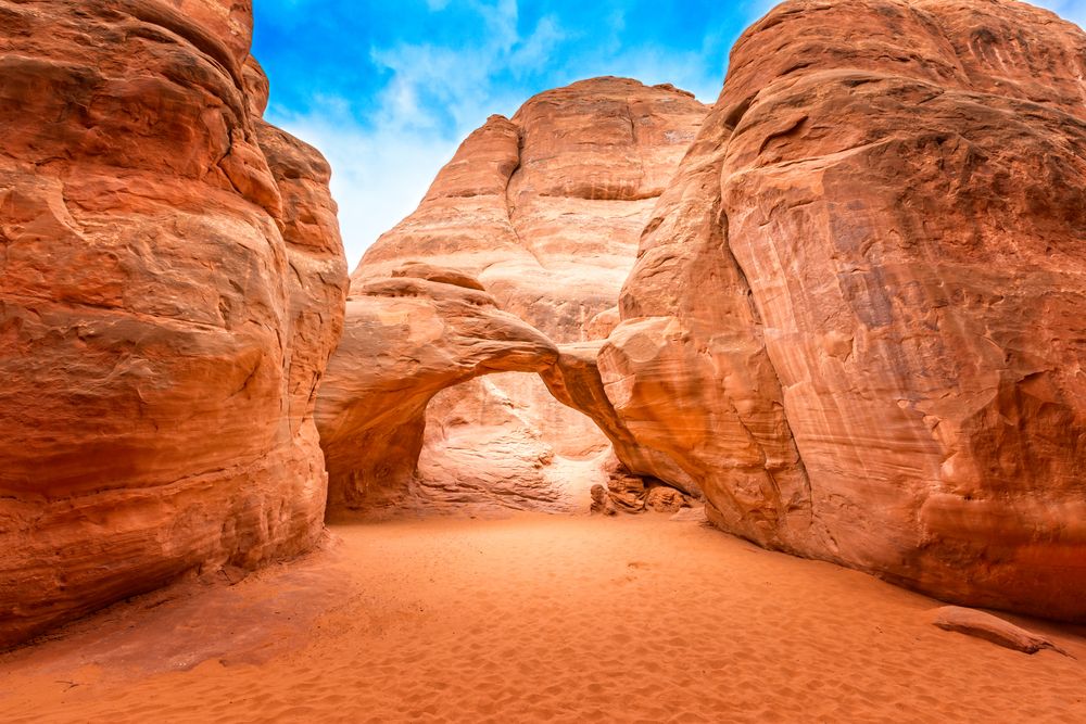 View of Sand Dune Arch