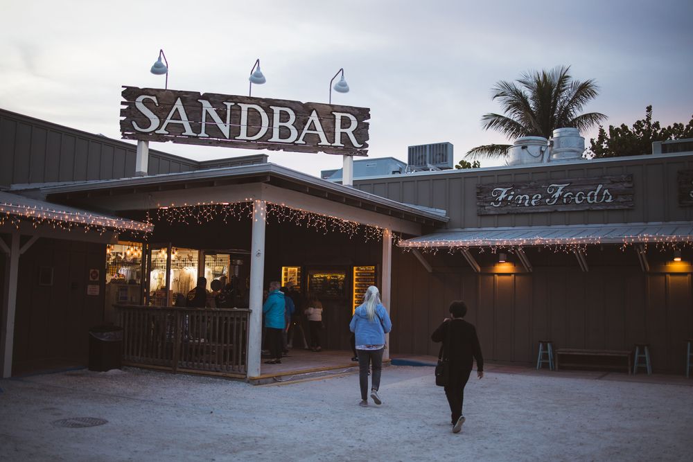 Entrance of Sandbar Restaurant
