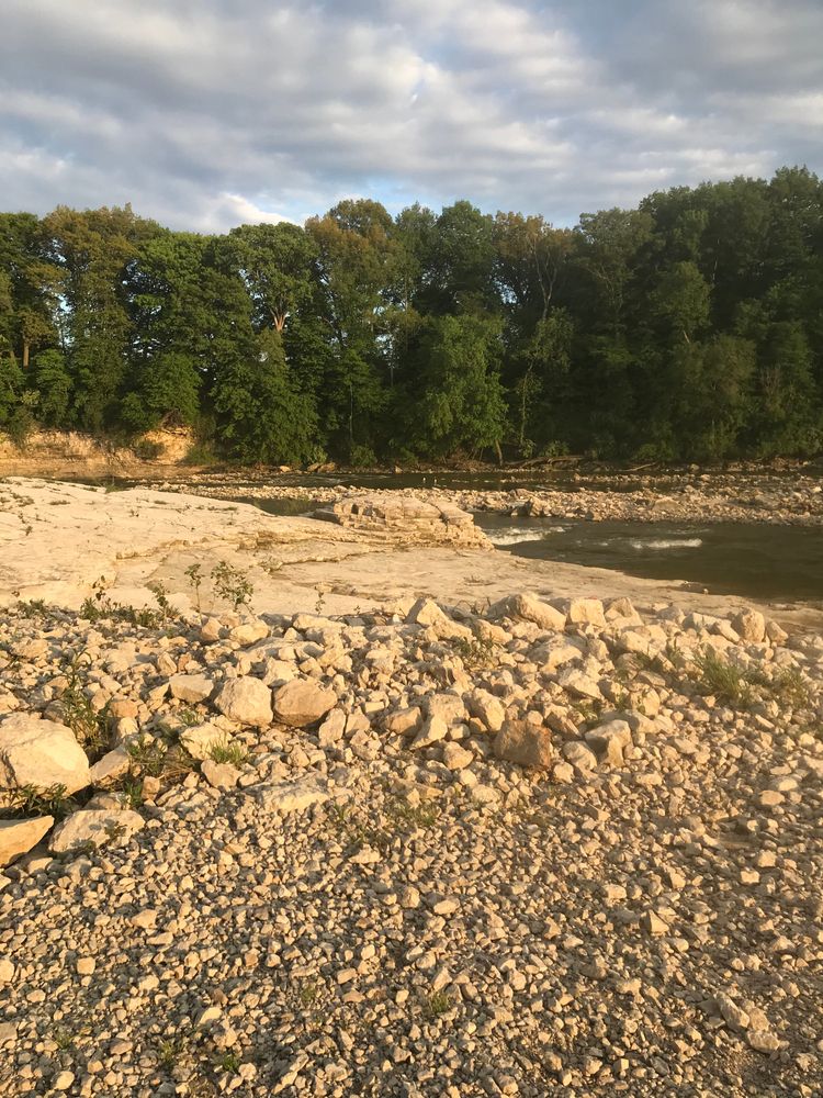 Landscape of Sandusky River in Fremont