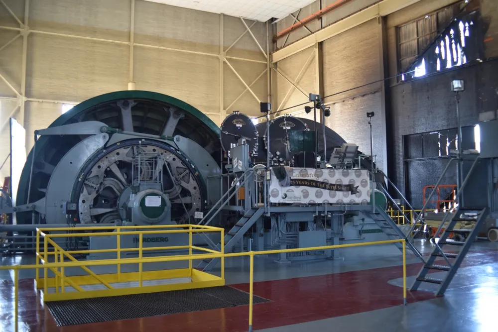 machines inside Sanford Lab Homestake Visitor Center