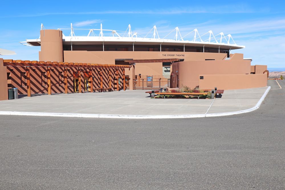 Exterior view of Santa Fe Opera