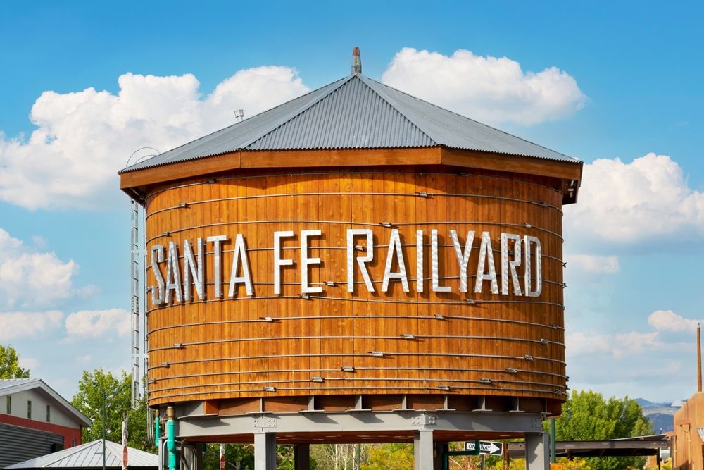 View of Santa Fe Railyard Park