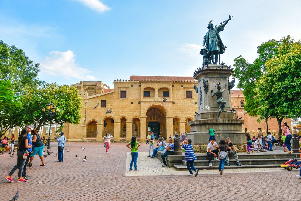 Statue of Columbus at Santa Domingo