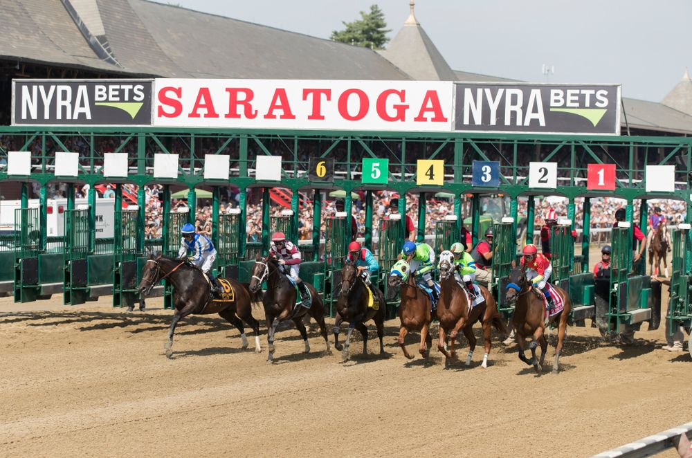 Horse racing at Saratoga Springs