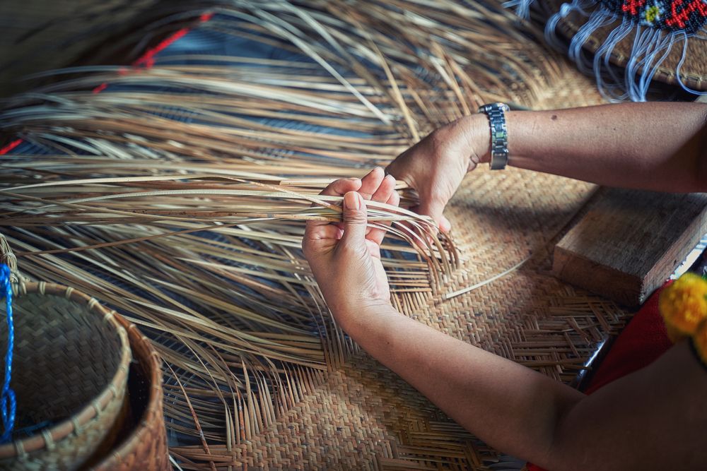 Closer view of the crafting at Sarawak Cultural Village