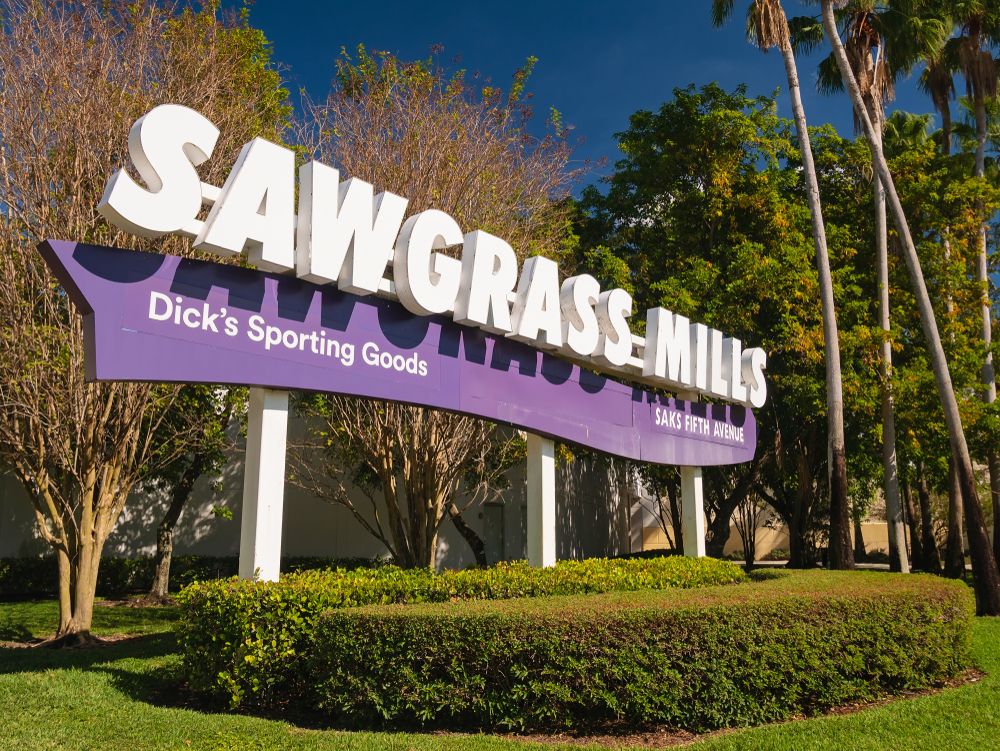 Signage of Sawgrass Mills