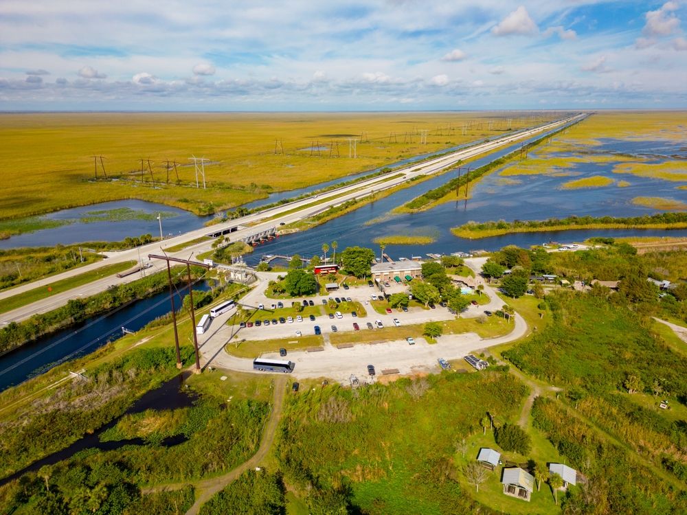 Aerial view of Sawgrass Recreation Park