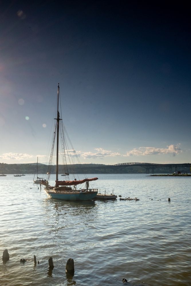Boat at Scenic Hudson's Long Dock Park