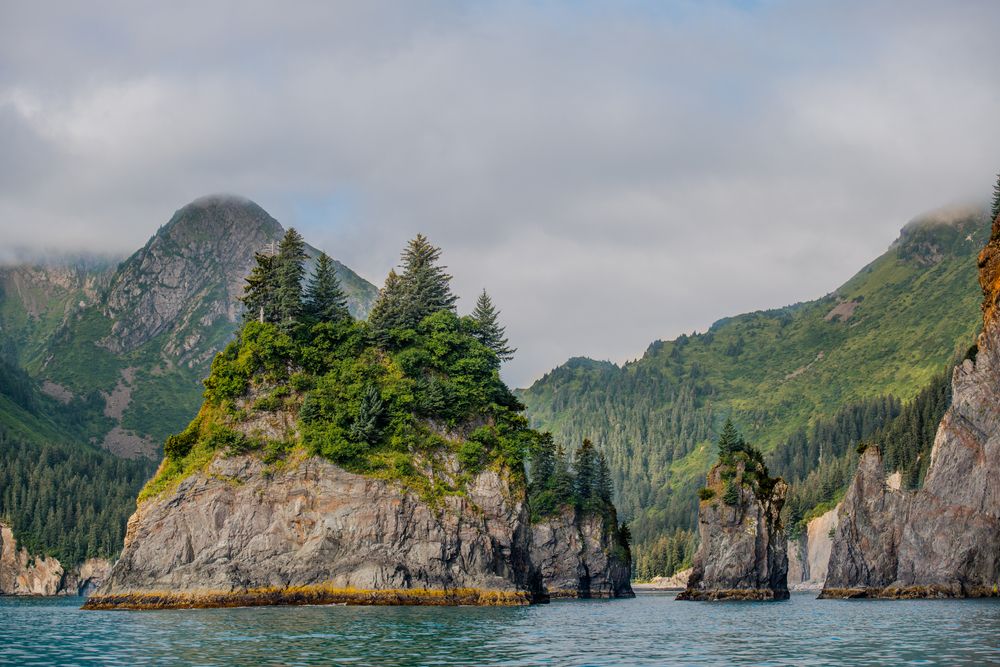 Scenery from the Calm Waters of Prince William Sound