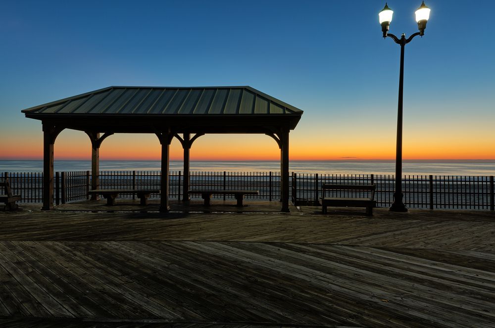 Sunset at Seaside Heights Boardwalk