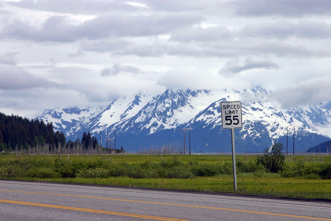 Road of Seward Highway, Alaska