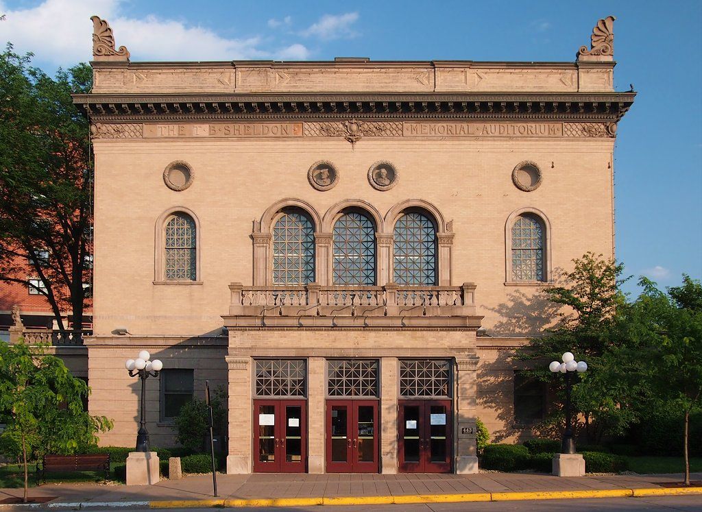 Exterior of Sheldon theatre of Performing arts