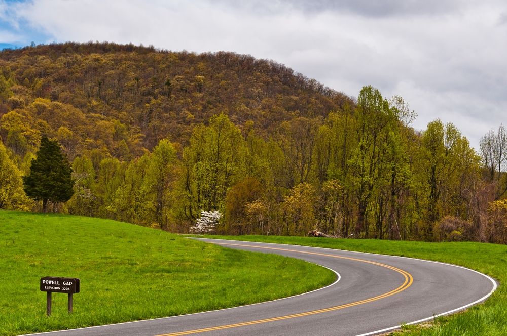 Skyline drive at Shenandoah National Park, Virginia