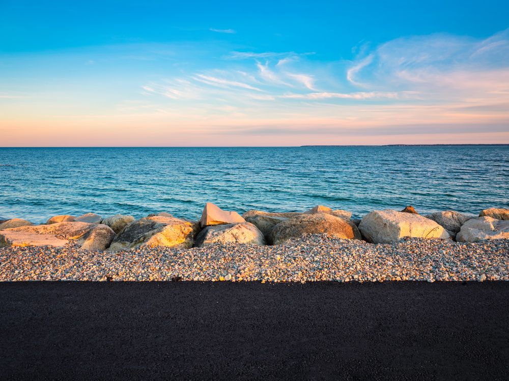 Waters beside Shining Sea Bikeway