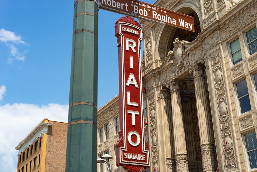 Sign in Rialto Square Theatre