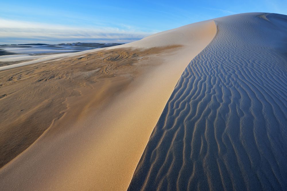 Landscape of Silver Lake Sand Dunes