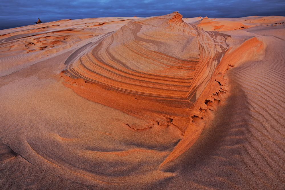 Golden sand dunes in Silver Lake