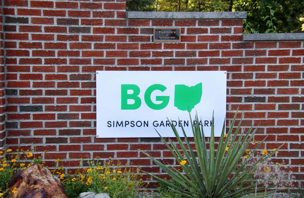 Signage of Simpson Garden