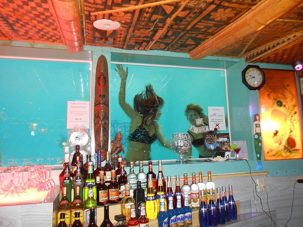 Fake Mermaids in Sip ‘N Dip Lounge