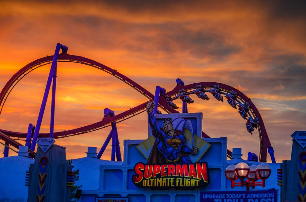 Superman Rollercoaster at Six Flags Great Adventure