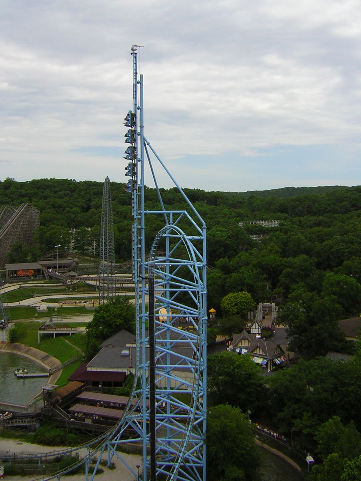 Rollercoaster at Six Flags St. Louis