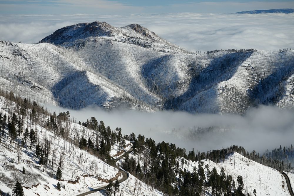 Aerial view of Ski Apache