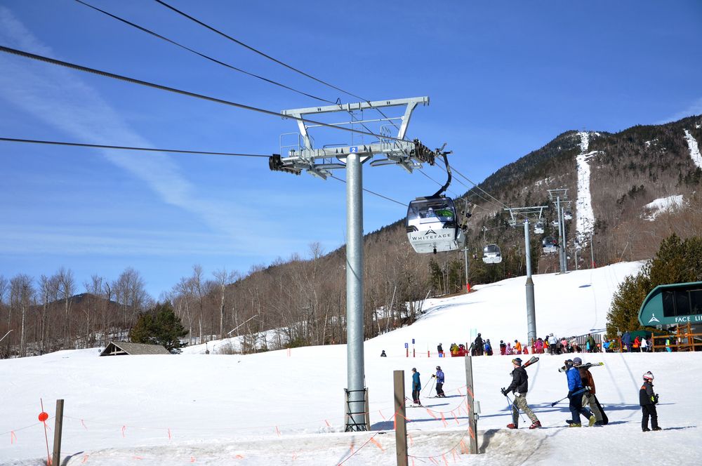Skiing area at Whiteface Mountain