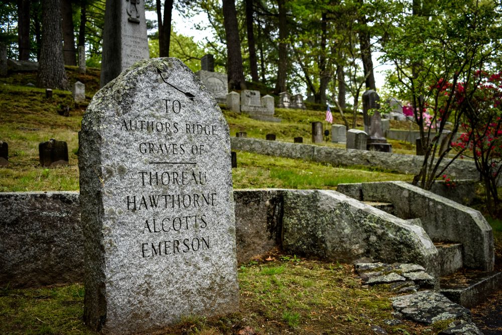 Tombstone at Sleepy Hollow Cemetery