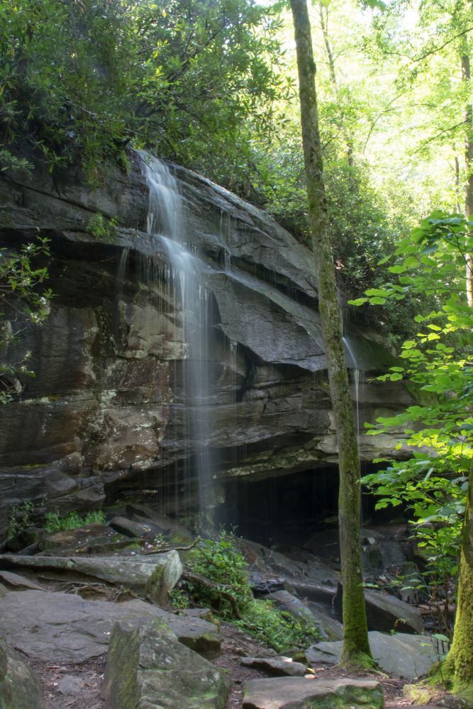 Daytime view of Slick Rock Falls